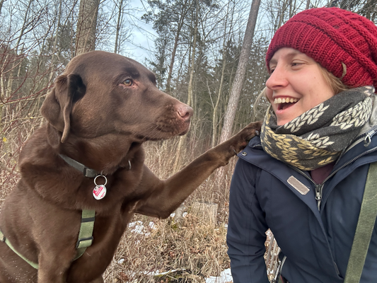 Lisa mit Hund